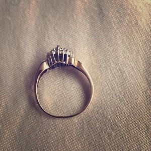 24 K Gold diamond ring